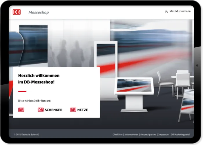 Messeshop für einen Großkonzern