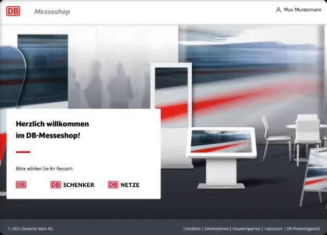 Messeshop für einen Großkonzern