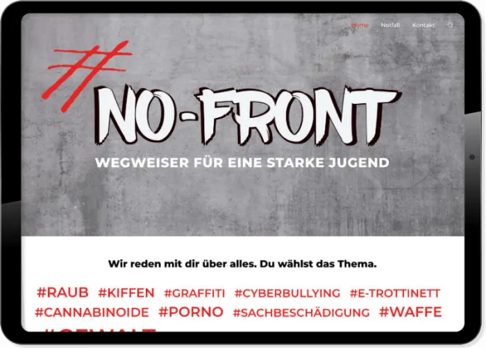 Kampagnen-Website No-Front